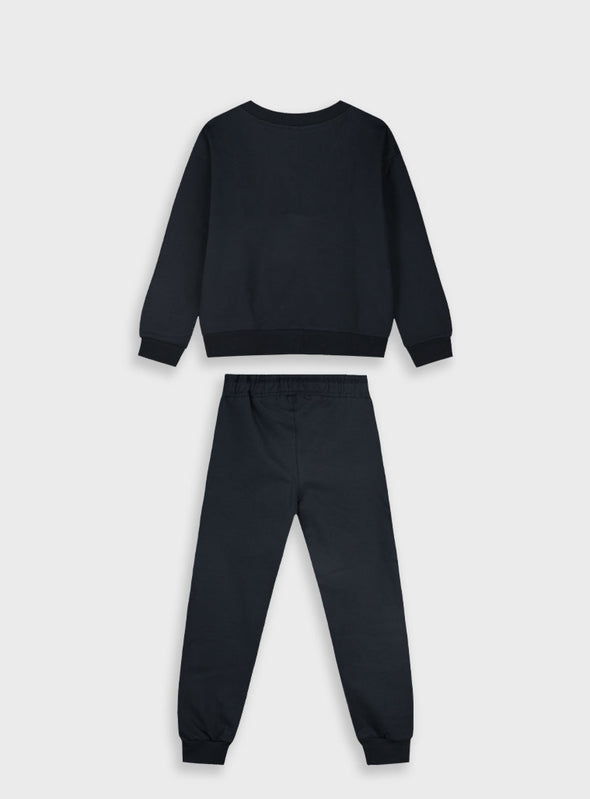 Tracksuit with print | BLACK  16-125285-0