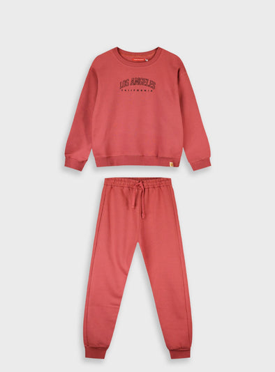 Tracksuit with print | Dusty rose  16-125285-0