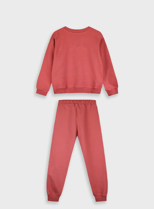 Tracksuit with print | Dusty rose  16-125285-0
