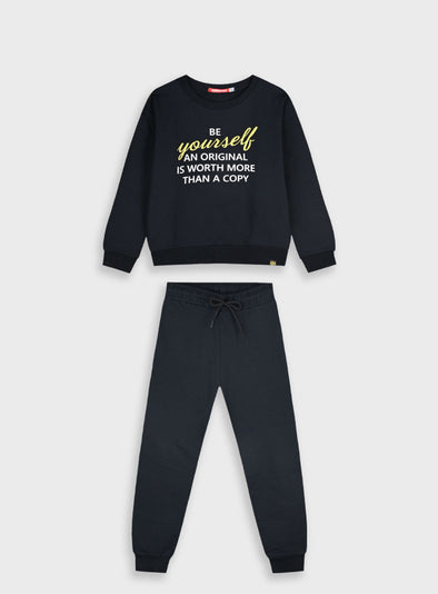 Tracksuit with print | BLACK 16-125286-0