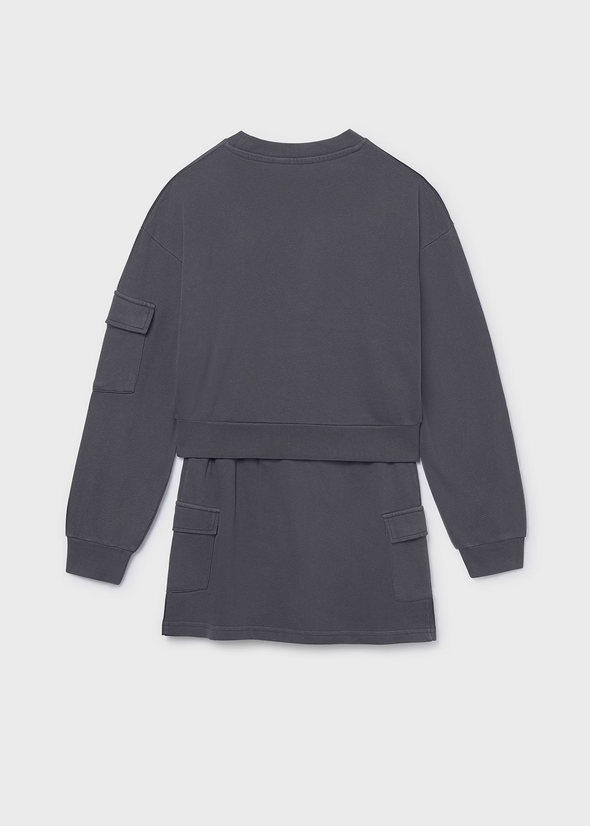 Σετ φούστα κορίτσι 7917 GREY