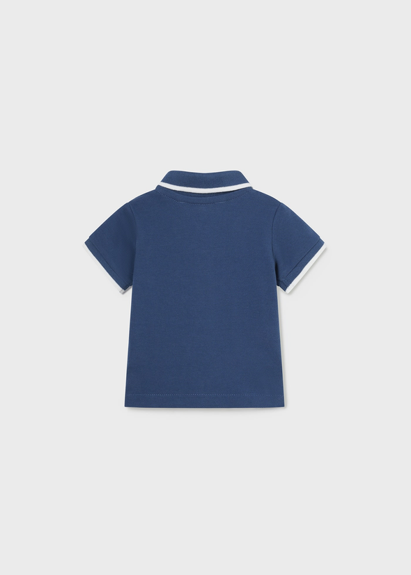 Πόλο αντίθεση Better Cotton νεογέννητο Blue 190