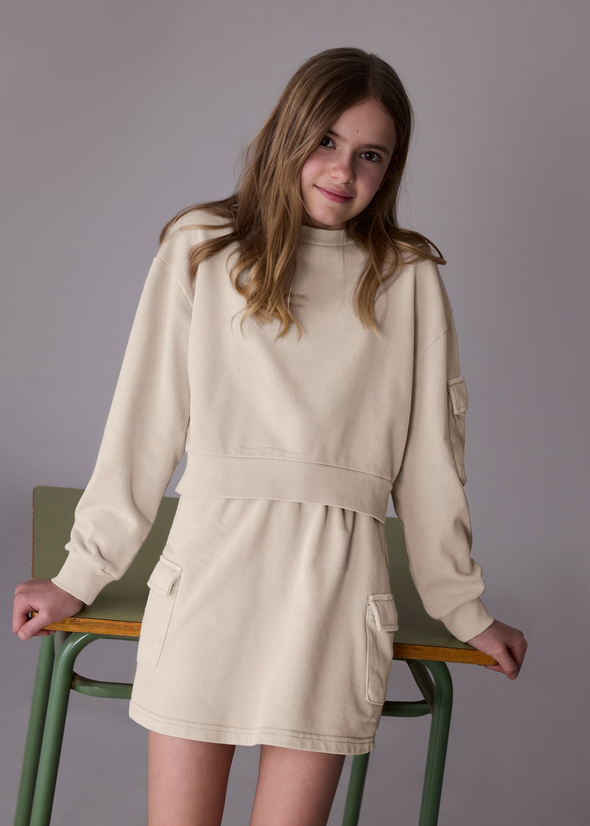 Σετ φούστα κορίτσι 7917 GREY