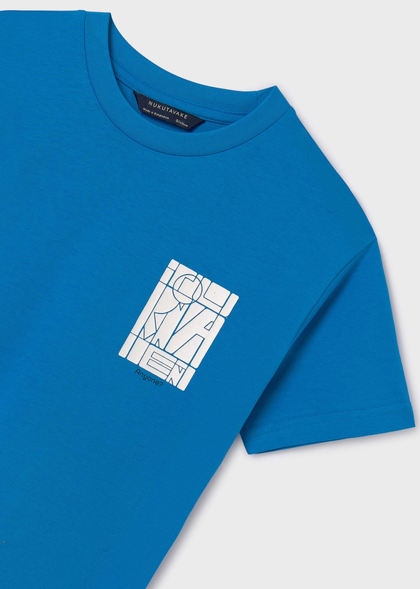 Μπλούζα στάμπα στο πίσω μέρος Better Cotton αγόρι Blue 6033
