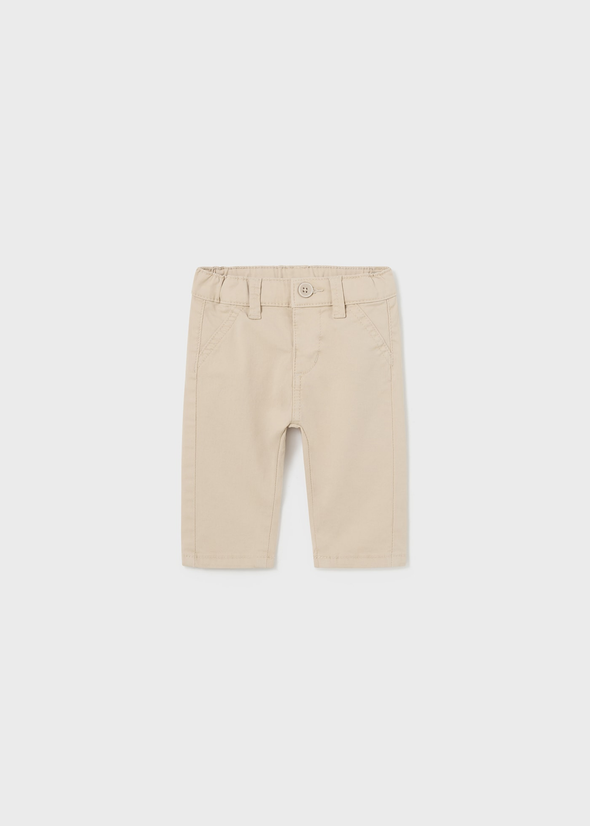Παντελόνι λοξότσεπο Better Cotton recién νεογέννητο 595 Beige