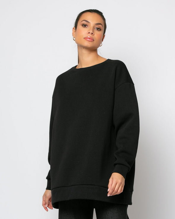 Μπλούζα Φούτερ αχνούδιαστο oversized  01-92
