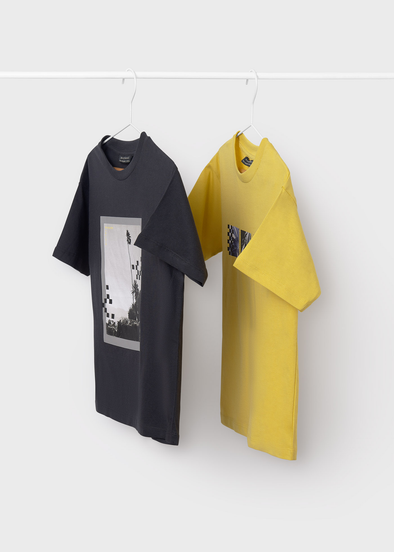 Σετ 2 μπλούζες σταμπωτές Better Cotton αγόρι 6036