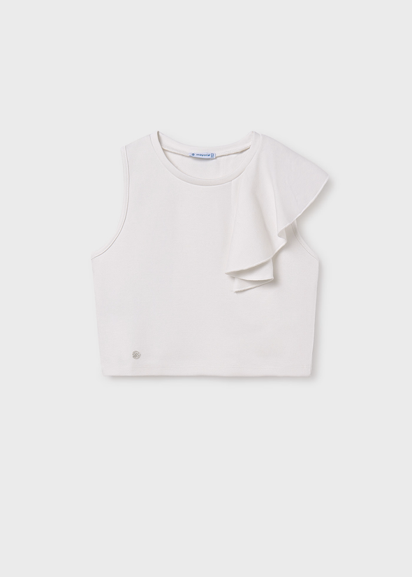 Μπλούζα βολάν κορίτσι 6034White