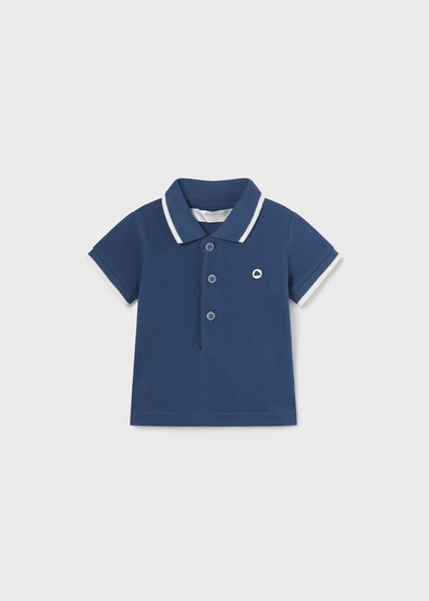 Πόλο αντίθεση Better Cotton νεογέννητο Blue 190