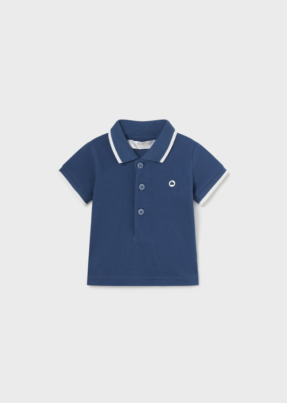 Πόλο αντίθεση Better Cotton νεογέννητο Blue 190
