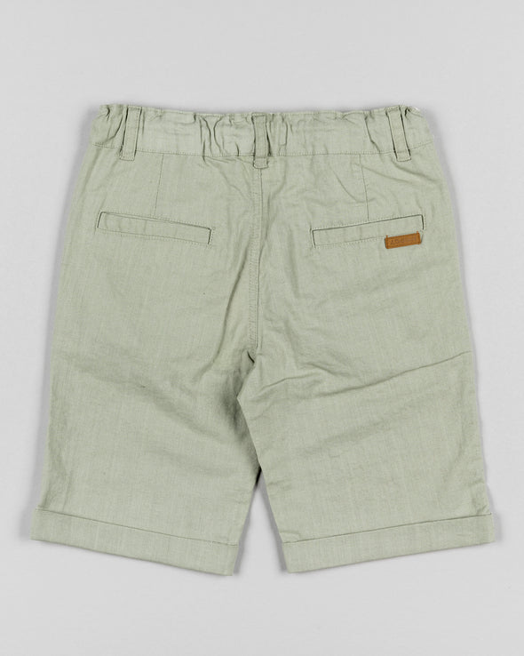 Linen Shorts Boy Junior Losan LKBAP0402-24009 Beige