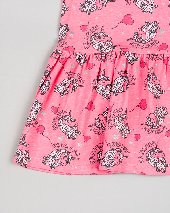 Dress Pink Unicorn Junior Losan LKGAP0501-24007
