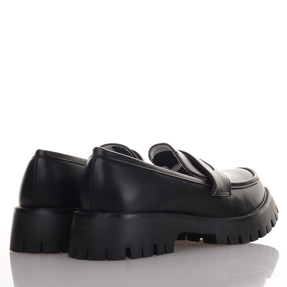 Γυναικεία Μαύρα Chunky Loafers