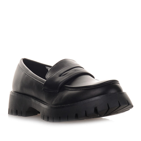 Γυναικεία Μαύρα Chunky Loafers