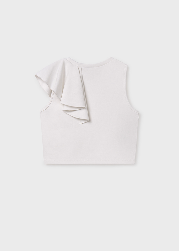 Μπλούζα βολάν κορίτσι 6034White