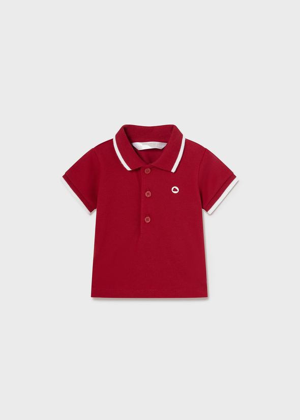 Πόλο αντίθεση Better Cotton νεογέννητο 190 Red