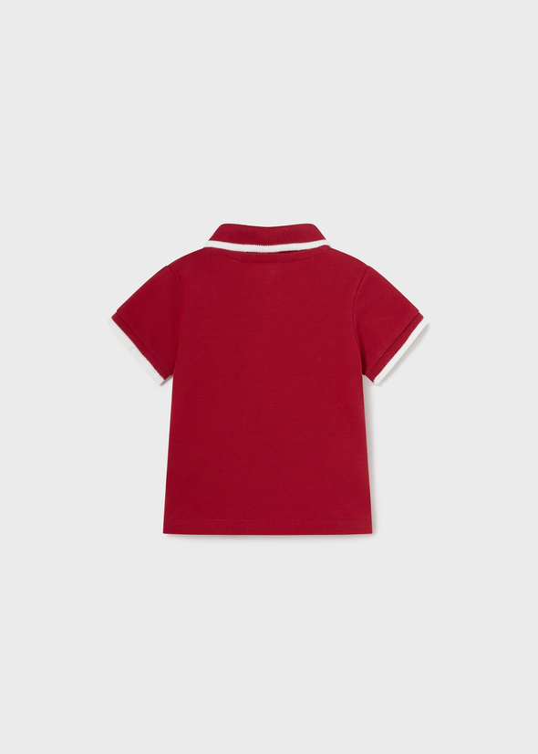 Πόλο αντίθεση Better Cotton νεογέννητο 190 Red