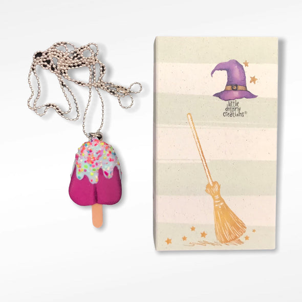 Little dreamy Creations 3d Ice Cream Medium Stick Necklace LDC0011