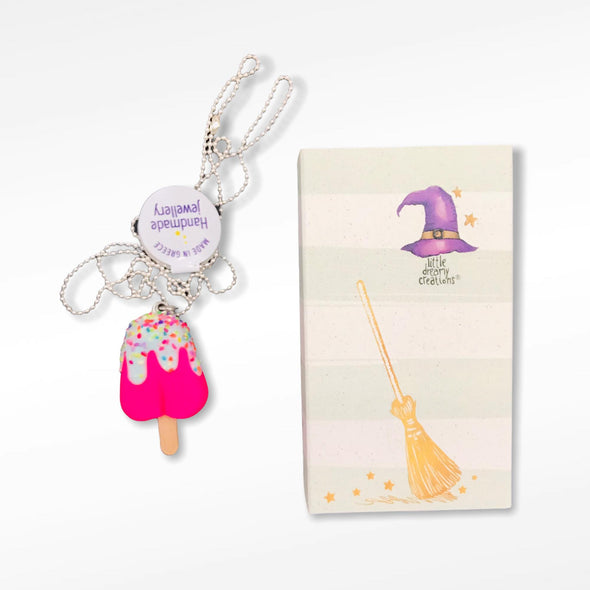 Little dreamy Creations 3d Ice Cream Medium Stick Necklace LDC0011