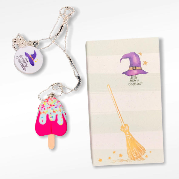 Little dreamy Creations 3d Ice Cream Medium Stick Necklace LDC0011