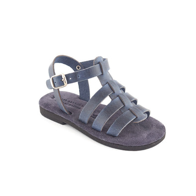 Δερμάτινα Σανδάλια Παιδικά Navy  Blue JLV010