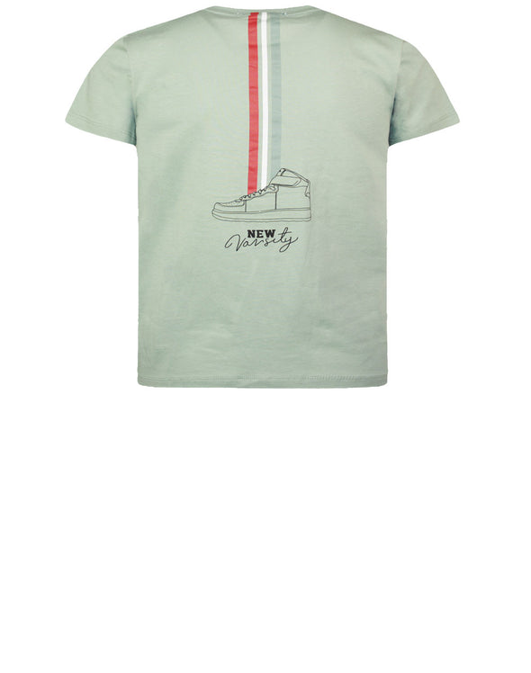 Σετ βερμούδα και T-Shirt με παγιέτες τύπωμα στην πλάτη 12-221131-0