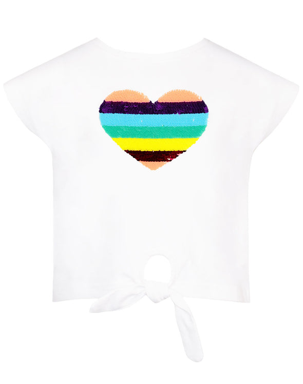 Blouse with heart-shaped sequins Energiers 15-220325-5