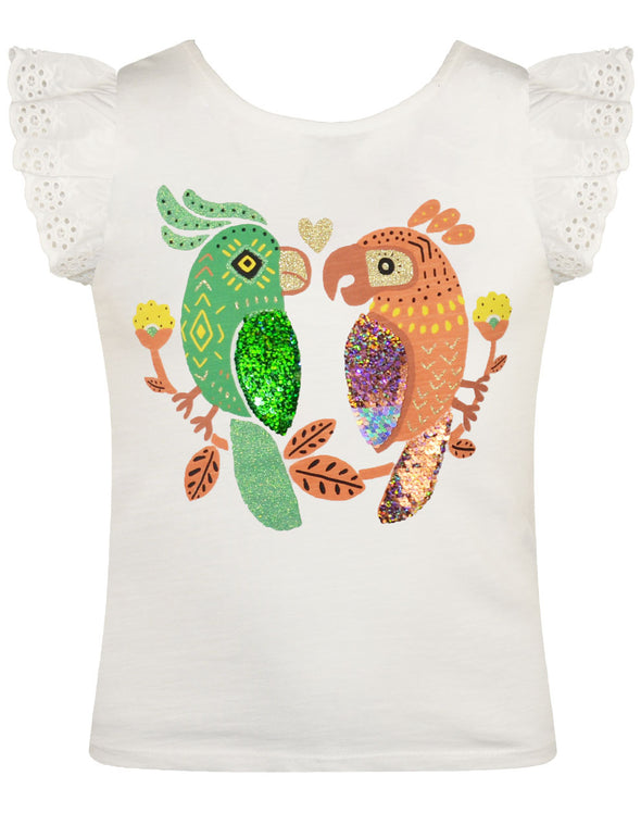 Blouse with Energiers parrots 15-222329-5