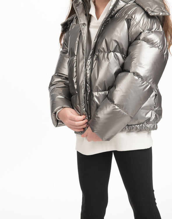 Jaket μεταλλικό χρώμα 16-122204-1