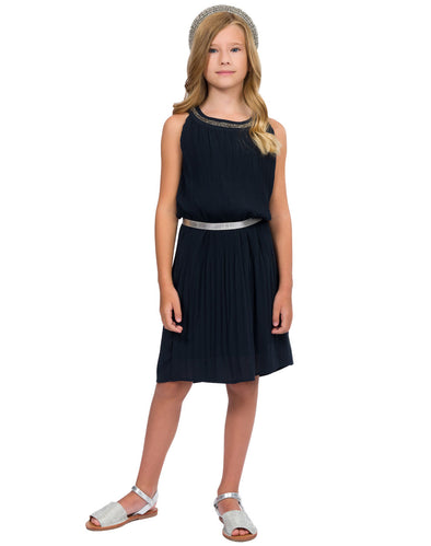 Φόρεμα πλισέ Energiers NAVY 16-222201-7