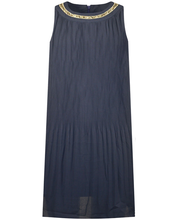 Pleated dress Energiers NAVY 16-222201-7