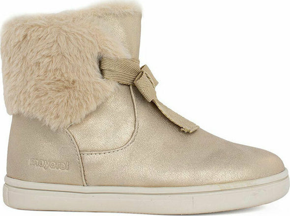 Mayoral Baby Boot for Girl Gold 11-44237-050