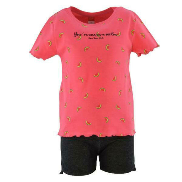 Joyce Kids Set with Summer Shorts for Girl 2pcs Fuchsia