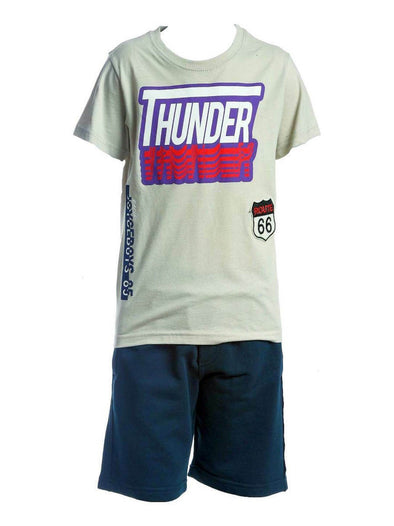 Joyce Kids Set with Summer Shorts for Boy 2pcs Beige