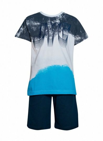 Joyce Kids Set with Summer Shorts for Boy 2pcs Navy Blue 13945