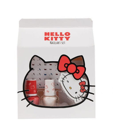 Canenco Nail Art - Hello Kitty με αυτοκόλλητα για τα νύχια