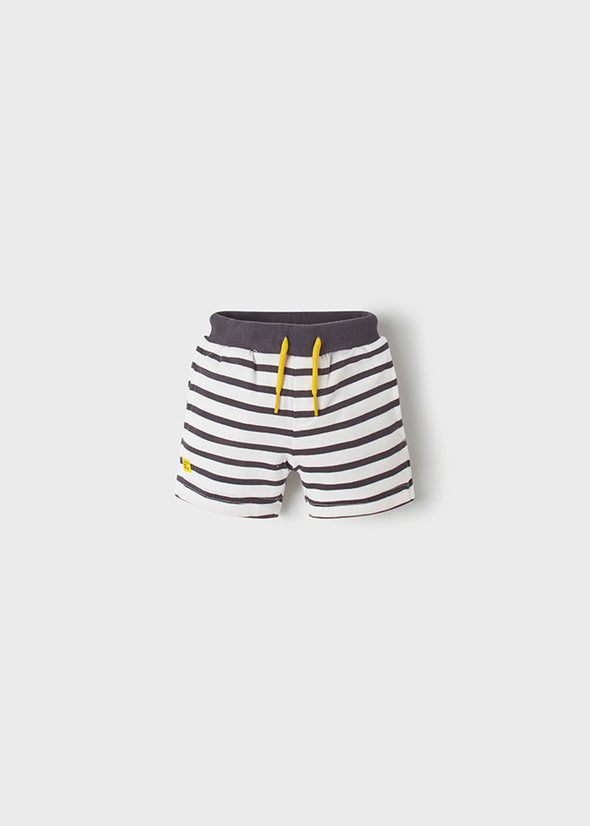 Striped knit bermuda 1230-069 Dark gray