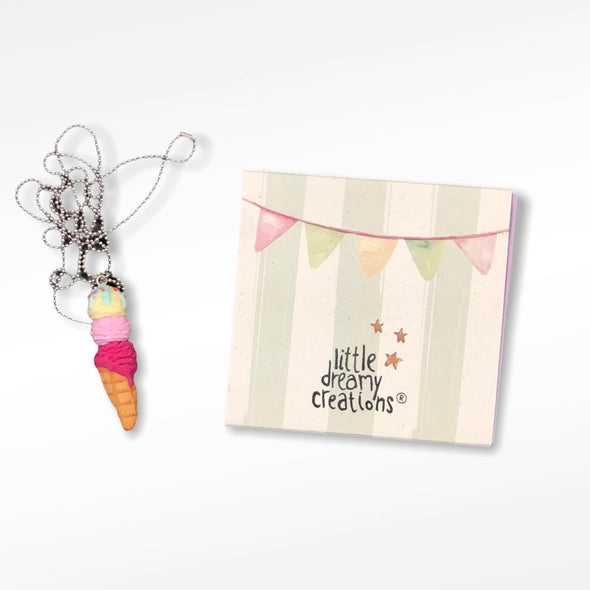 Little dreamy Creations 3d Παγωτό  Κολιέ  LDC0009