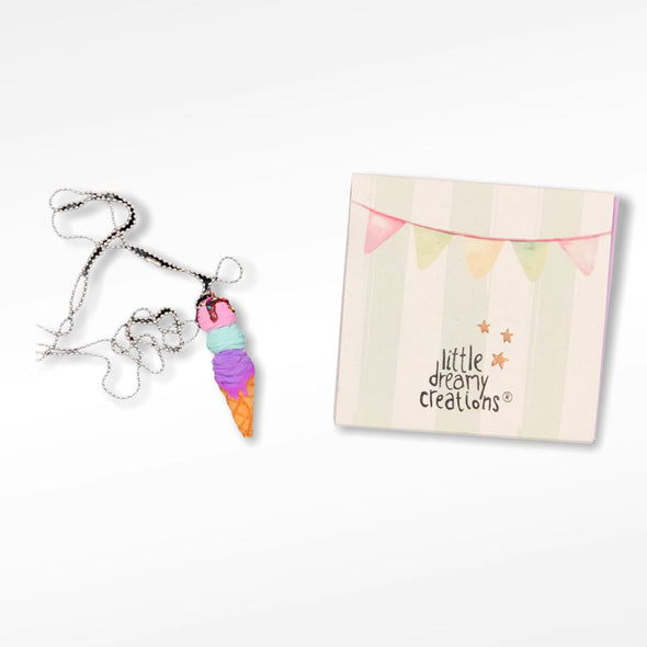 Little dreamy Creations 3d Παγωτό  Κολιέ  LDC0009
