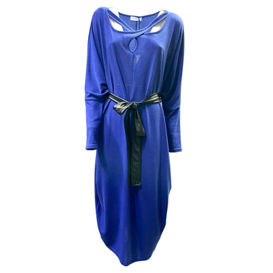 Φόρεμα Plus Size - Ζώνη Δερματίνη  6019.22