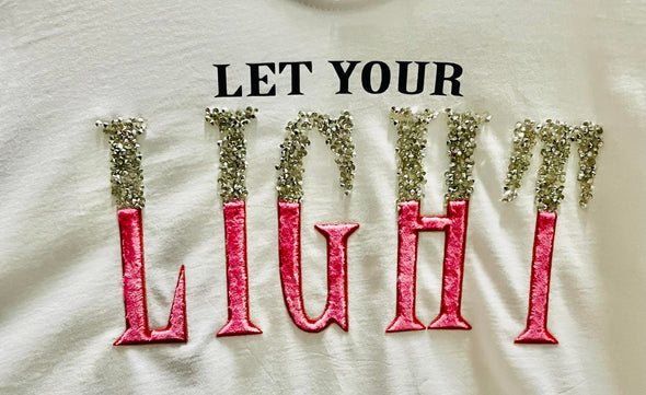 T-Shirt Let Your Light - Over Size - Κοντό Μανίκι  12-0120