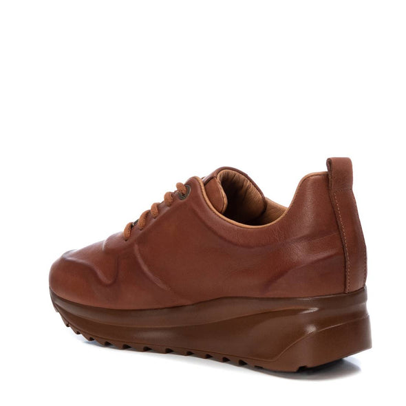 Γυναικείο Δερμάτινο Sneaker Camel CARMELA 67454