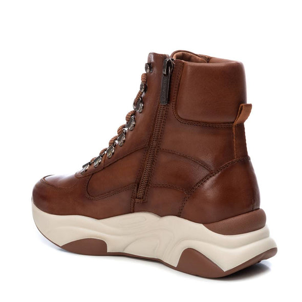 Γυναικείο Μποτάκι Δερμάτινο Camel CARMELA 67597
