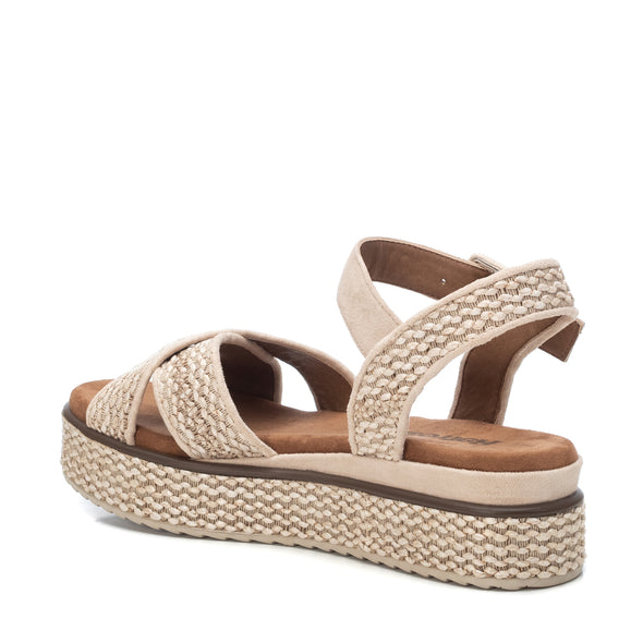 Women's Beige Sandals Refresh 72730