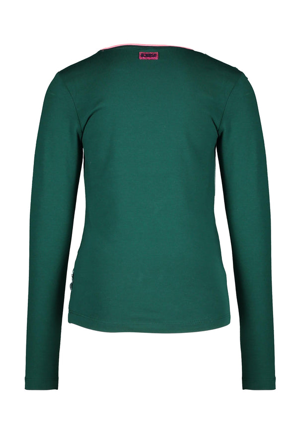 Blouse Girl Green with Pink stars B.NOSY Y0095492