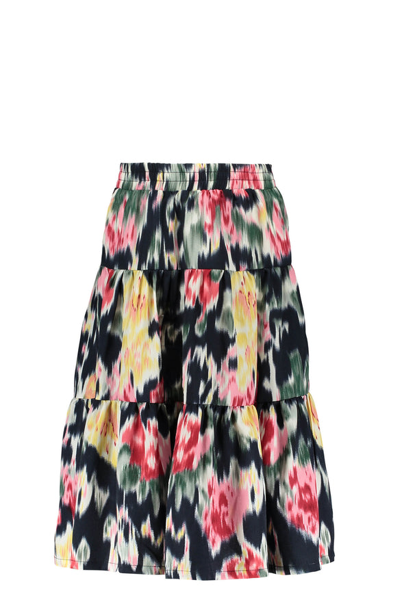 Girls woven maxi skirt with youth flower Y108-5713