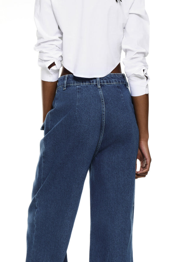 JEANS WITH SEAMS P099
