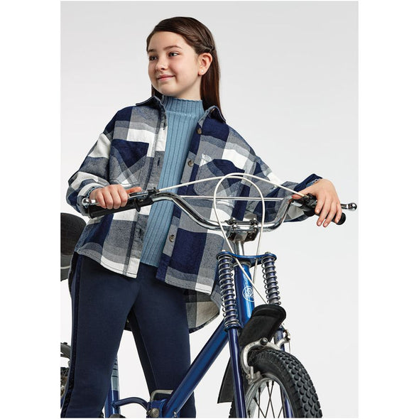 hecked overshirt Girl 12-07173-011