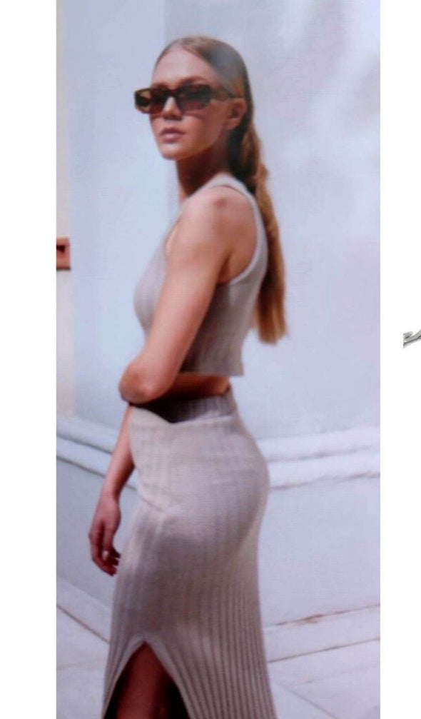 Τοπ Λεπτό Πλεκτό Beige 603.455
